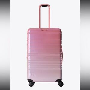 The Medium Check in Roller in Wicked Pink